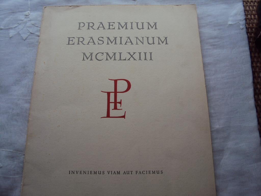 Praemium Erasmianum MCMLXIII., Ophalen of Verzenden, Gelezen, Meerdere schrijvers