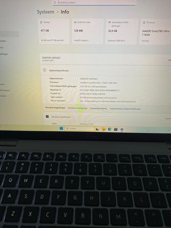 Dell Latitude 5450, Computers en Software, Windows Laptops, Zo goed als nieuw, 13 inch, SSD, Minder dan 2 Ghz, 32 GB, Qwerty, Met videokaart