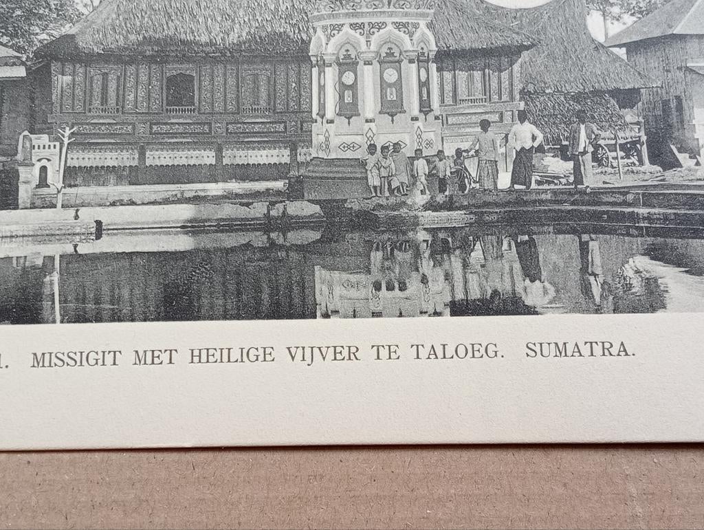 Foto gravure Nederlands Indië Sumatra 18 x 28 cm, Verzamelen, Ophalen of Verzenden