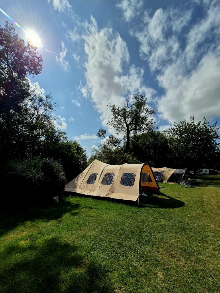 Redwood Maclura technisch katoenen 4-persoonstent, Caravans en Kamperen, Tenten, Ophalen, Gebruikt, Tot en met 4