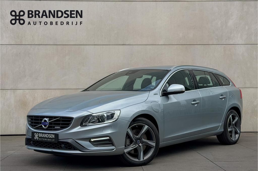 Volvo V60 2.4 D6 AWD Plug-In Hybrid R-Design Navi-Keyless-18, Auto's, Volvo, Huisgarantie, Met garantie (alle), Bi-Xenon koplampen