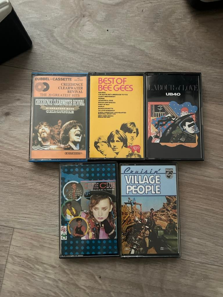 5 originele cassettebandjes, Cd's en Dvd's, Cassettebandjes, Gebruikt, 2 t/m 25 bandjes, Ophalen of Verzenden, Origineel