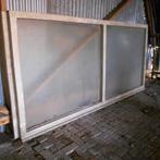 KOZIJN MET  6MM. DRAADGLAS, Ophalen, Gebruikt, Inclusief glas, 75 tot 150 cm