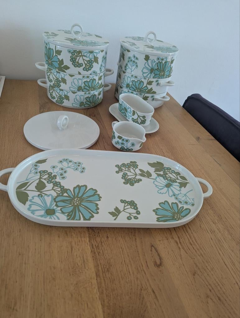 ZELDZAAM: Complete Collectie Villeroy & Boch Scarlett B, Ophalen, Zo goed als nieuw, Rond