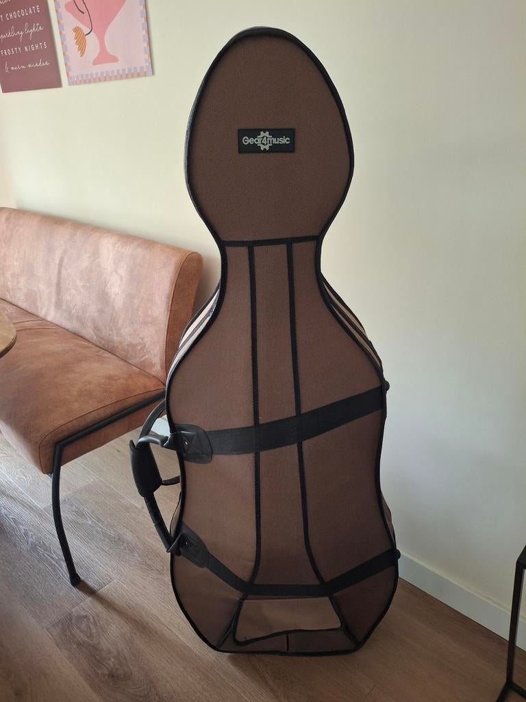 Robuste cellokoffer voor 3/4 cello, Ophalen, Gebruikt, Klassieke of Spaanse gitaar