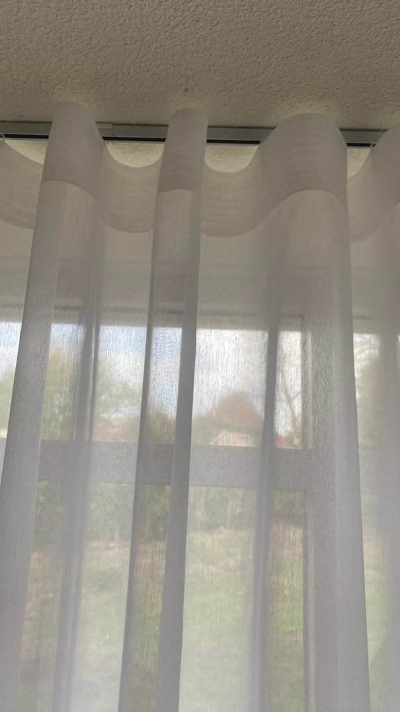 Parelwitte inbetween nieuw totaal 970 en 245 hoog WAVE, Huis en Inrichting, Stoffering | Gordijnen en Lamellen, 200 cm of meer