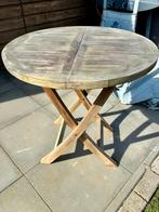 Hardhouten tuintafel, Ophalen of Verzenden, Gebruikt, Rond, Hout