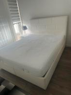 Tweepersoonsbed 200x160 cm met opbergruimte, Huis en Inrichting, Gebruikt, Wit, Tweepersoons, Ophalen of Verzenden