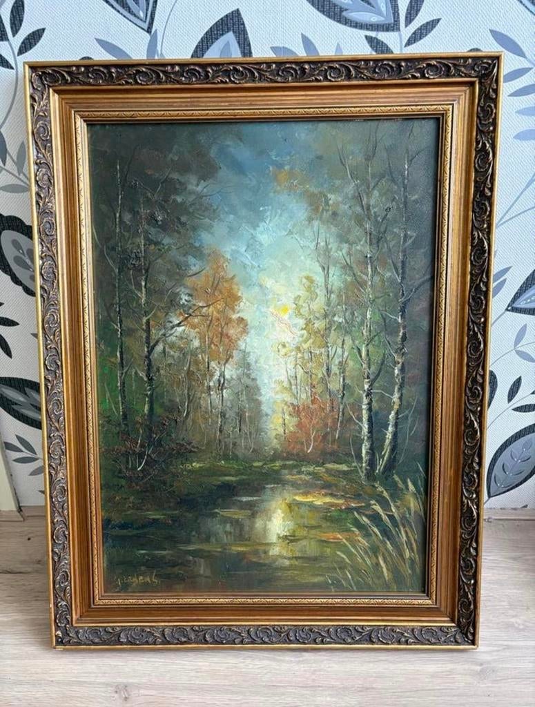 Schilderij G. Ernens, Antiek en Kunst, Kunst | Schilderijen | Klassiek, Ophalen