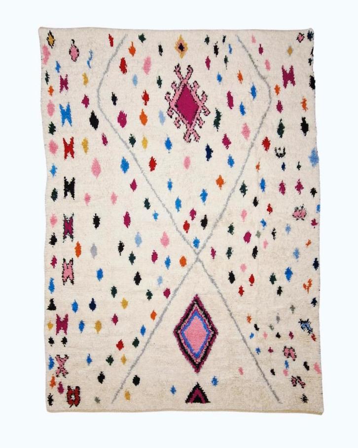 Groot Berber Azilal Tapijt 350x250 wollen vloerkleed marokko, Huis en Inrichting, Stoffering | Tapijten en Kleden, Nieuw, 200 cm of meer