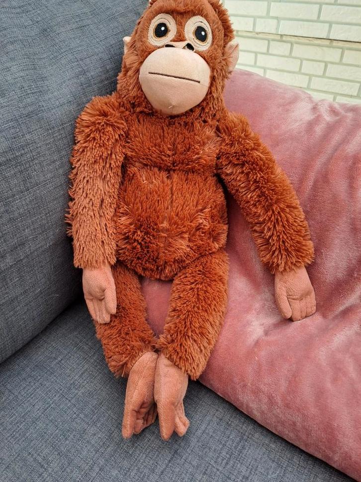IKEA Djungelskog Aap Knuffel - Zo goed als nieuw, Kinderen en Baby's, Speelgoed | Knuffels en Pluche, Ophalen of Verzenden