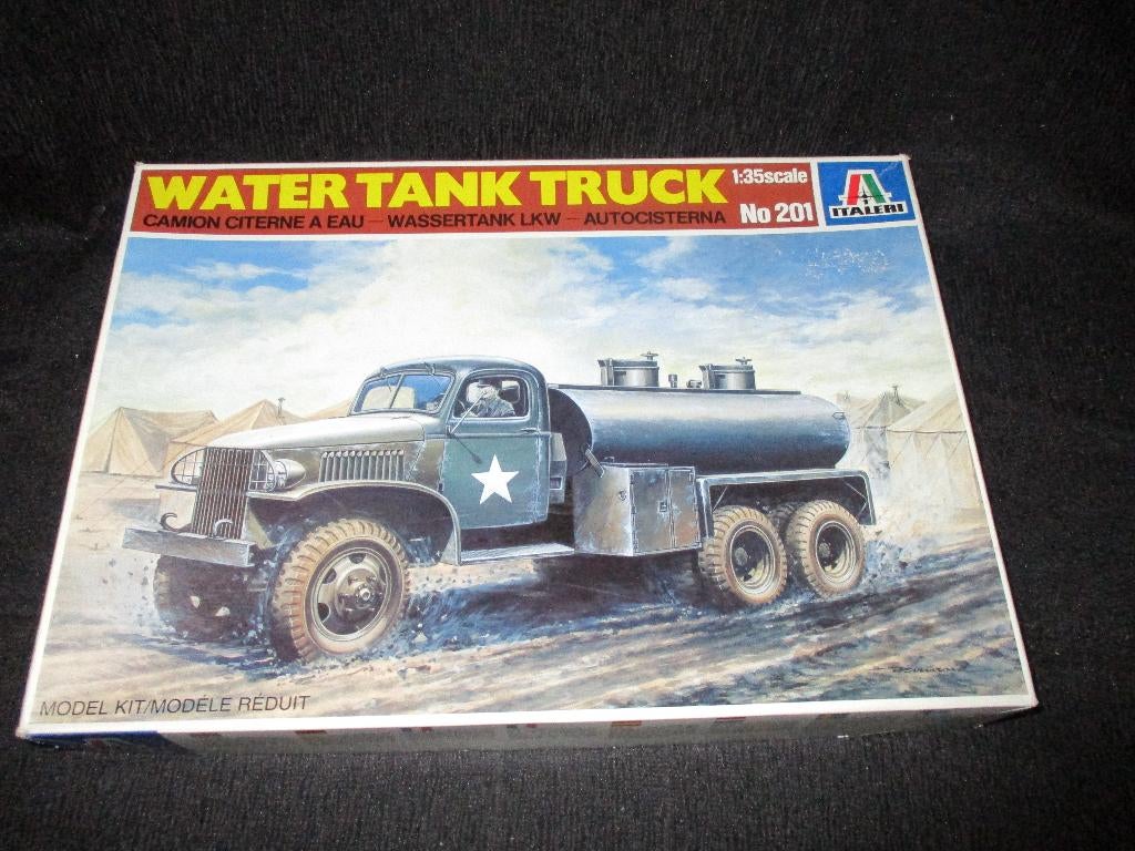 H-308,ITALERI 1-35,NO,201,Water Tank Truck, Overige merken, 1:32 tot 1:50, Overige typen, Nieuw