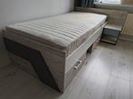 Kajuitbed Nona 200x90cm met nachtkastje en lattenbodem, Ophalen, 90 cm, Zo goed als nieuw, 200 cm