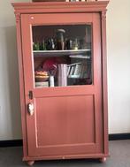 Brocante kast met glas, Ophalen