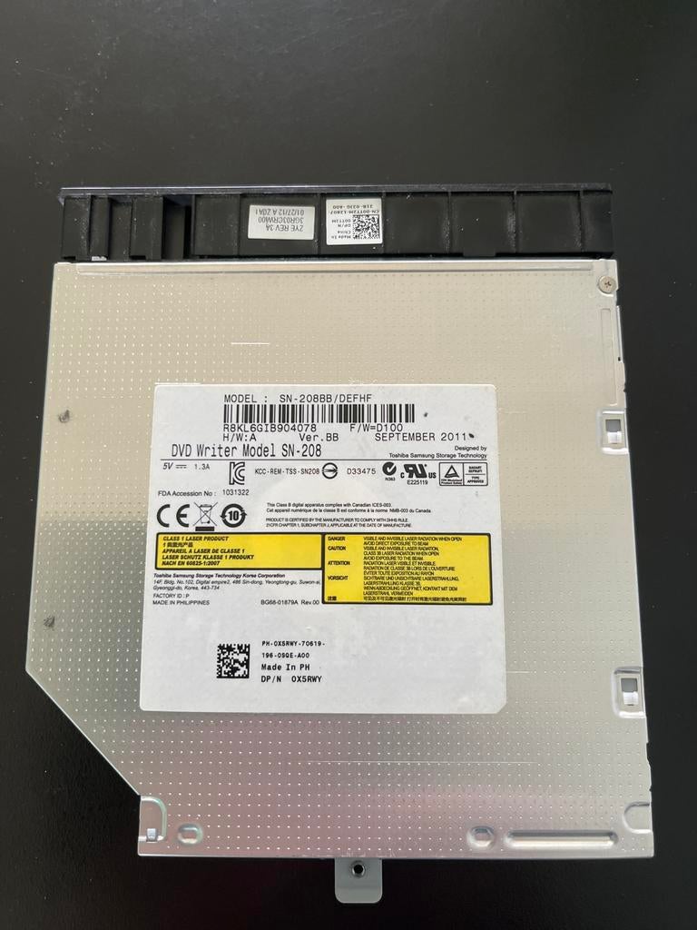 DVD Writer voor Dell Inspiron N7110 - Intern, Intern, Gebruikt, Ophalen of Verzenden, Windows