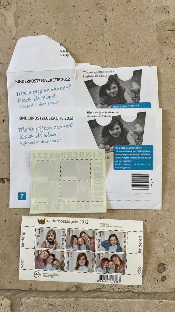 Kinderpostzegels 2012 - Amalia, Alexia, Ariane, Ophalen of Verzenden, Na 1940, Postfris