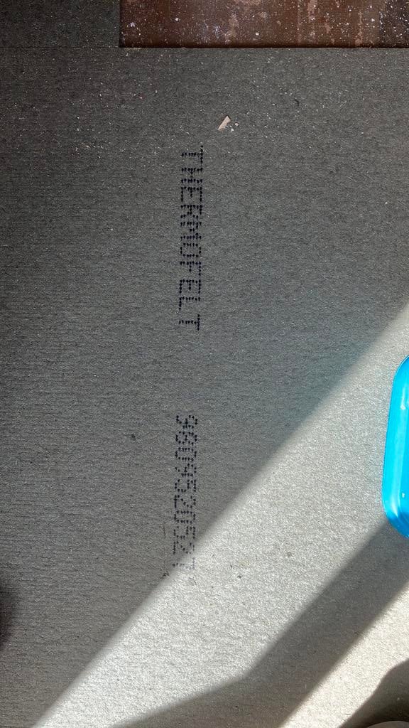 Thermofelt ondervloer circa 30 m2 gratis, Ophalen, Overige materialen, 30 cm of meer, Gebruikt