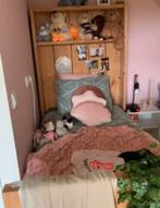 Eenpersoons bed steigerhout, Huis en Inrichting, Slaapkamer | Bedden, Ophalen, 90 cm, Eenpersoons, Steigerhout