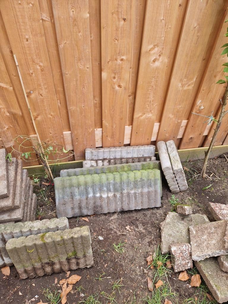 Border beton, Gebruikt, Ophalen of Verzenden, Beton, Minder dan 100 cm