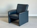 Leolux Antipode Fauteuil – blauw Leer |, Ophalen of Verzenden, Zo goed als nieuw, 75 tot 100 cm, Leer