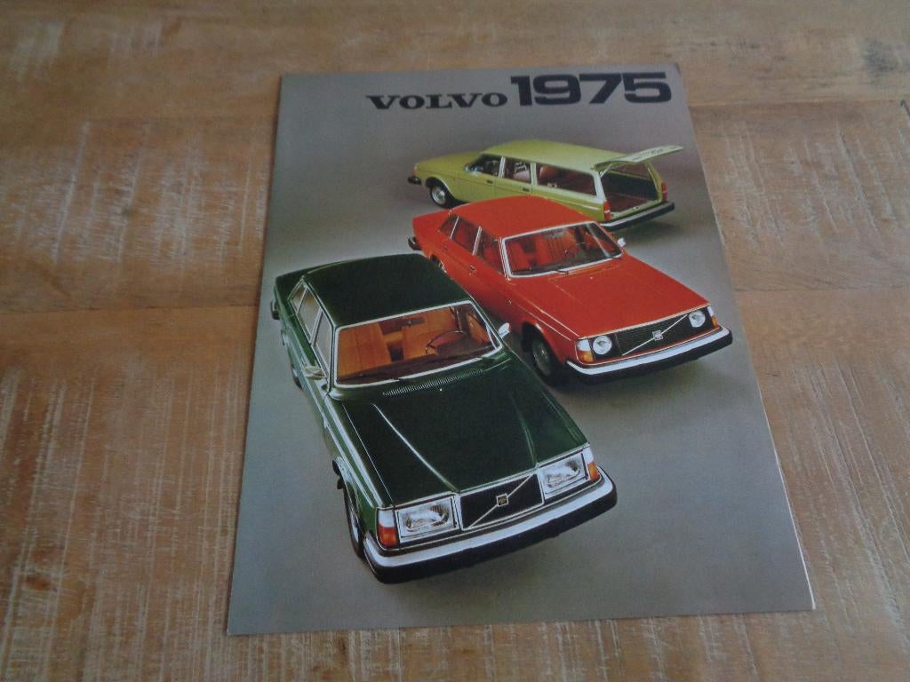 Volvo 242-244-245 -264 Brochure Folder NL Druk 1975, Verzenden, Zo goed als nieuw, Volvo