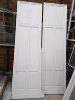 2 oude schuifdeuren, Doe-het-zelf en Verbouw, Deuren en Horren, Ophalen, Gebruikt, Binnendeur, 200 tot 215 cm