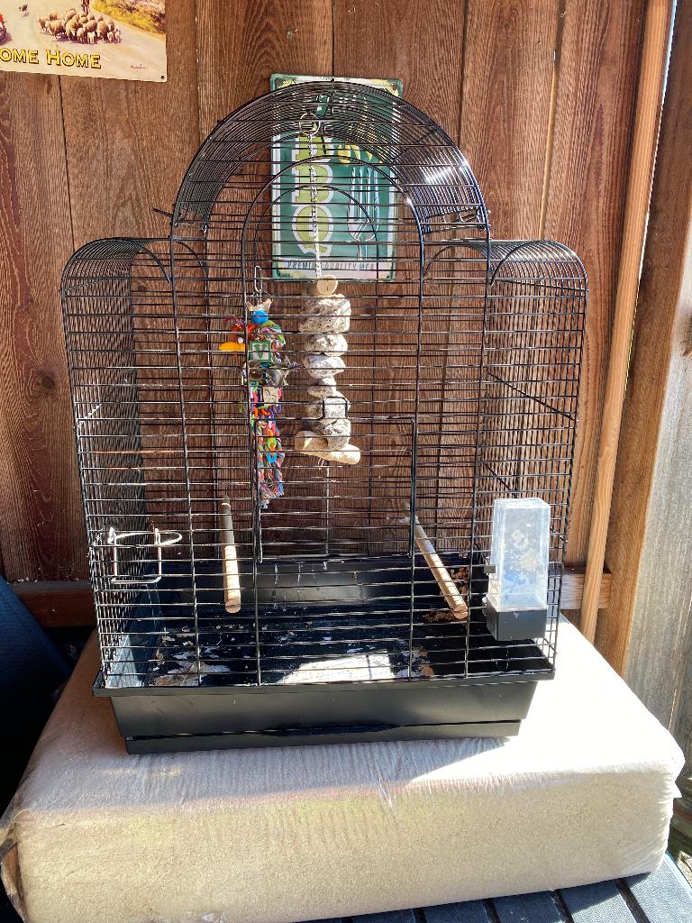 Vogelkooi, Ophalen, Gebruikt, Metaal, Vogelkooi