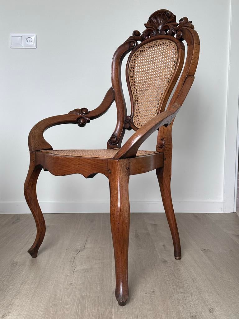 Louis XV-stijl stoel geheel in goede en stevige staat, Ophalen of Verzenden