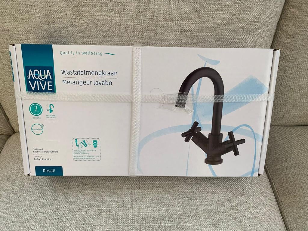 Praxis AquaVive Wastafelmengkraan Rosali - Draaibaar, Ophalen, Nieuw, Kraan