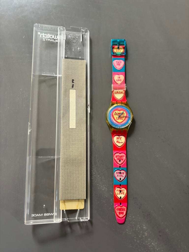 Time for love Swatch horloge - nieuw, Sieraden, Tassen en Uiterlijk, Horloges | Kinderen, Nieuw, Jongen of Meisje, Ophalen of Verzenden