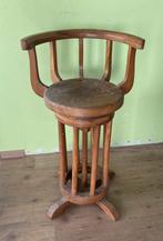 Antieke Houten Kappersstoel - Vintage Barbershop Stoel, Ophalen