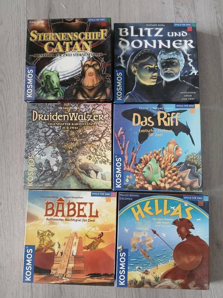 Duitstalige bordspellen voor twee personen - o.a. Catan, Hobby en Vrije tijd, Gezelschapsspellen | Bordspellen, Gebruikt, Een of twee spelers