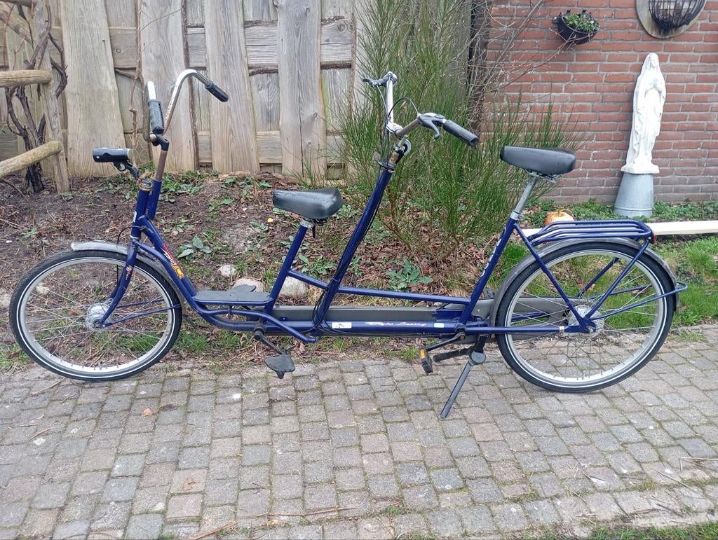 Tandem ouder - kind, Fietsen en Brommers, Fietsen | Tandems, Minder dan 10 versnellingen, Gebruikt, Minder dan 49 cm, Ophalen of Verzenden