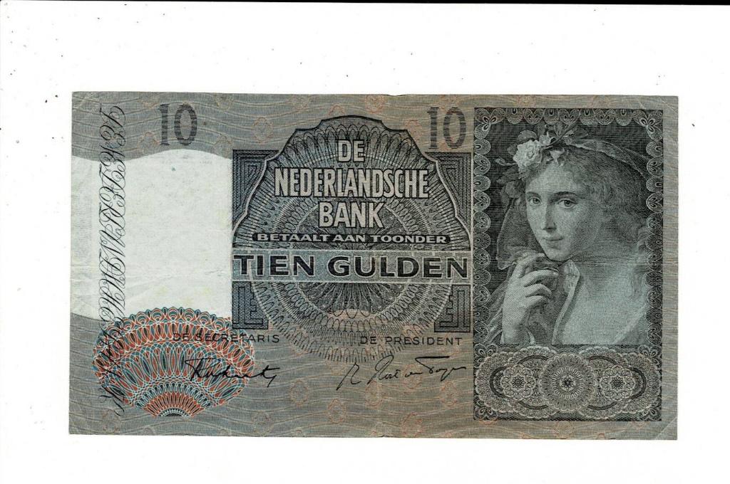 Meisje met de de Druiven, 10 gulden 1942, Postzegels en Munten, Bankbiljetten | Nederland, Verzenden, 10 gulden
