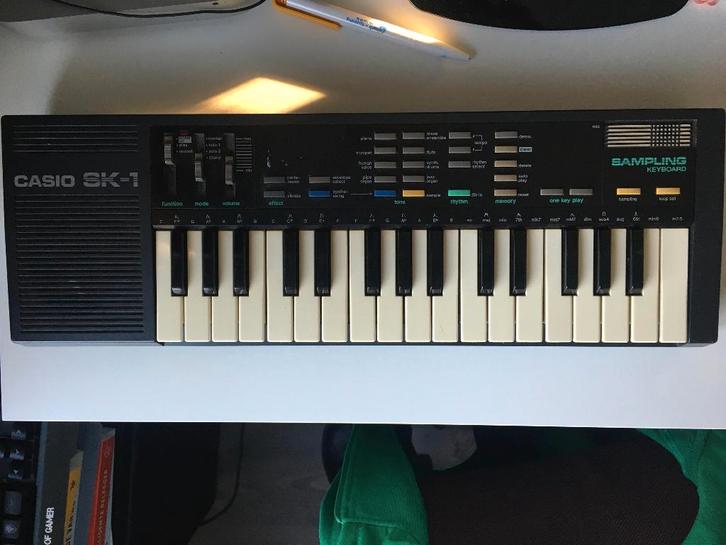 Casio SK-1 32-Key Sampling Keyboard 1986 - Zwart, Muziek en Instrumenten, Keyboards, Gebruikt, Overige aantallen, Casio, Ophalen