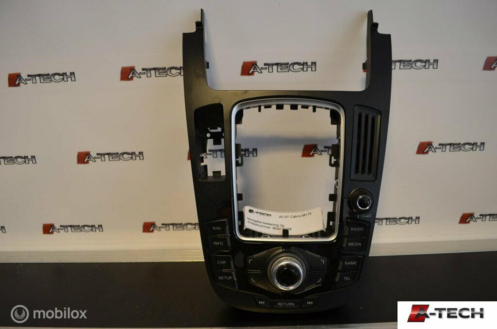 Navigatie bedieningspaneel Audi A5 B8 ('09-'17) 8t0919609f, Audi, Gebruikt, Audi, Ophalen of Verzenden