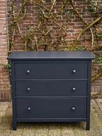 Ladekast Donkerblauw/grijs Hemnes 3 lades - Als nieuw, Huis en Inrichting, Kasten | Ladekasten, Ophalen, 100 tot 150 cm, Zo goed als nieuw