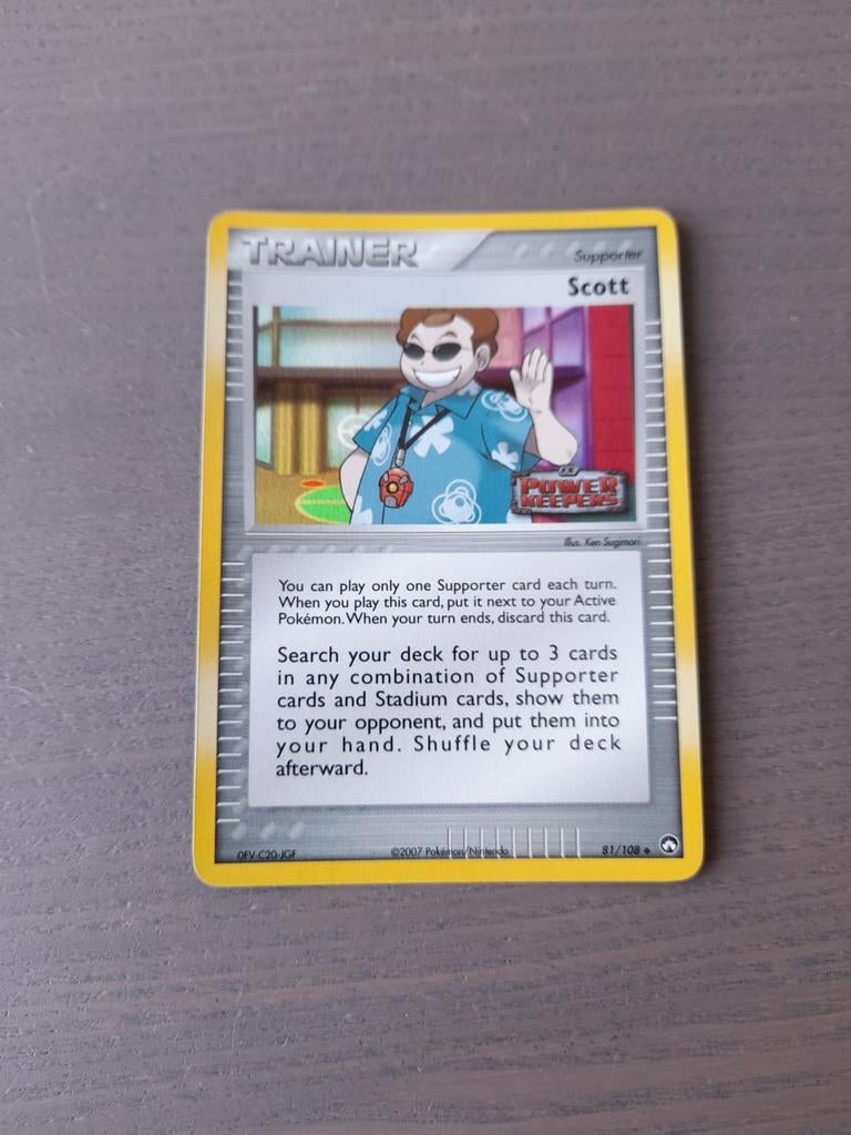 2007 power keepers 81/108 scott reverse, Ophalen of Verzenden, Gebruikt, Losse kaart, Foil