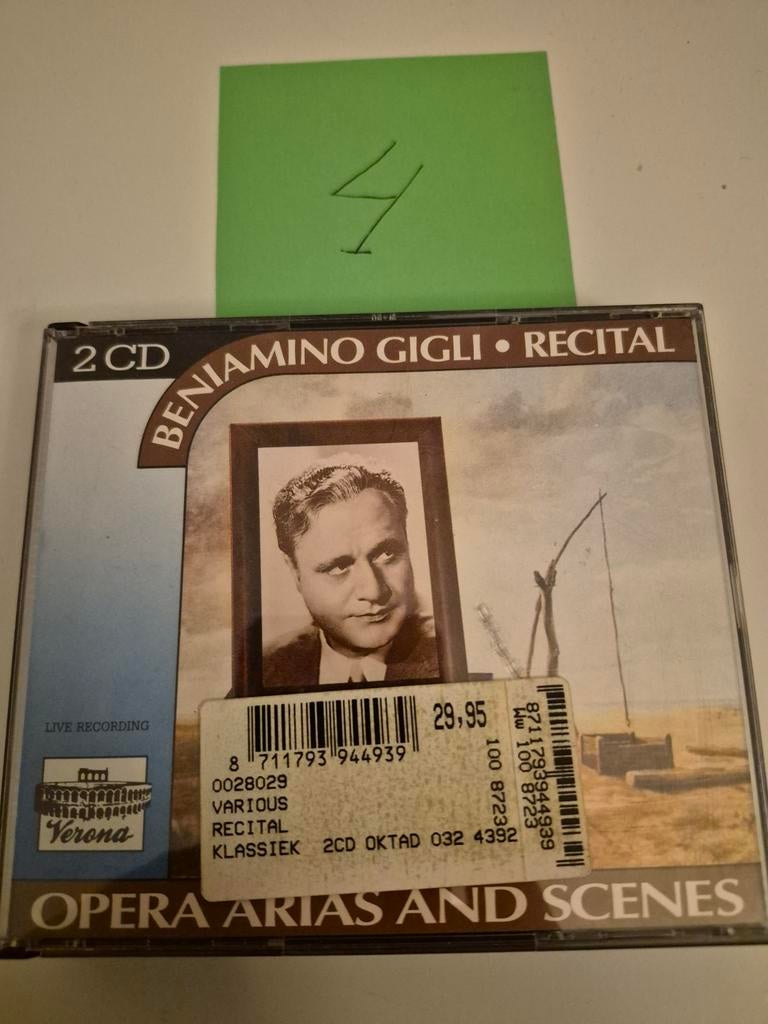 Beniamino Gigli - Recital: Opera Arias and Scenes (2 CD), Gebruikt, Modernisme tot heden, Ophalen of Verzenden, Boxset