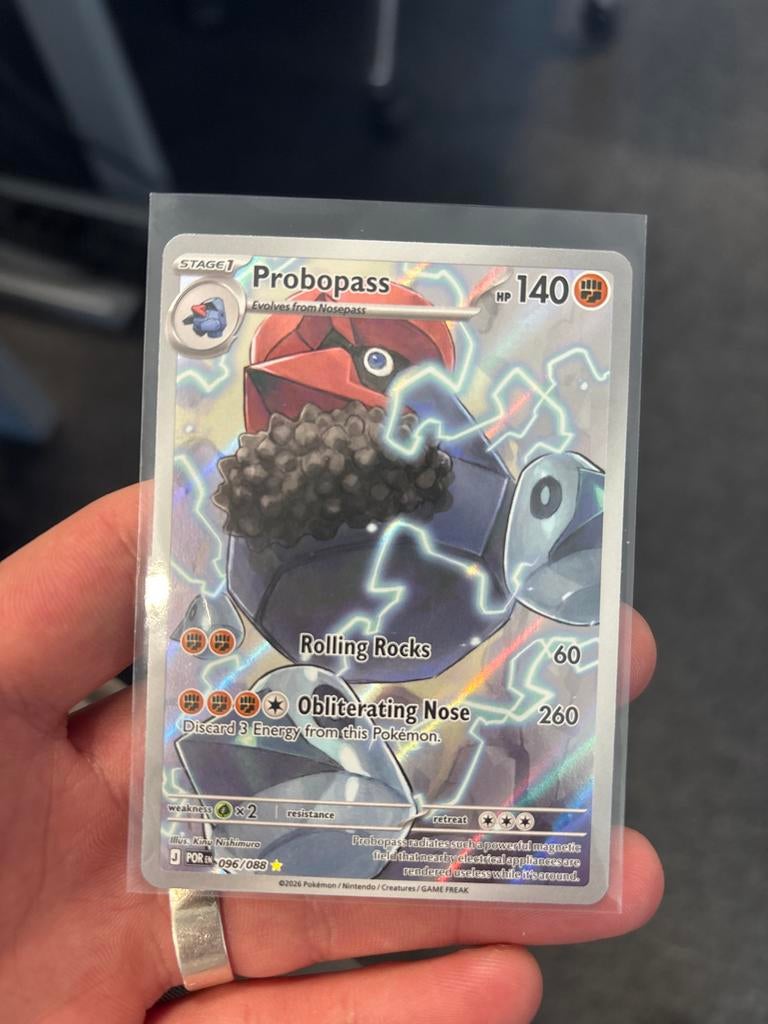 Probopass 096/088 - Perfecte staat - Pokémon kaart, Ophalen of Verzenden, Zo goed als nieuw, Losse kaart, Foil