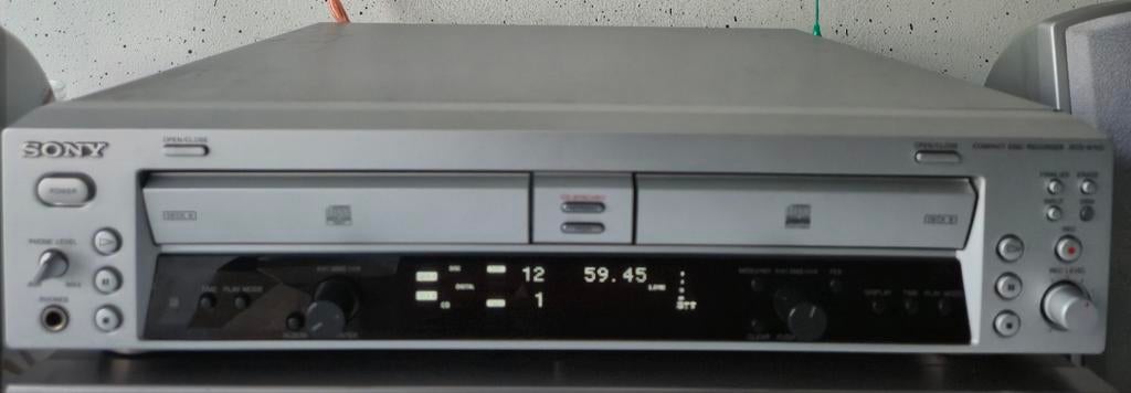 Sony CD speler en recorder RCD-W100  met Afst. bediening, Ophalen of Verzenden, Sony