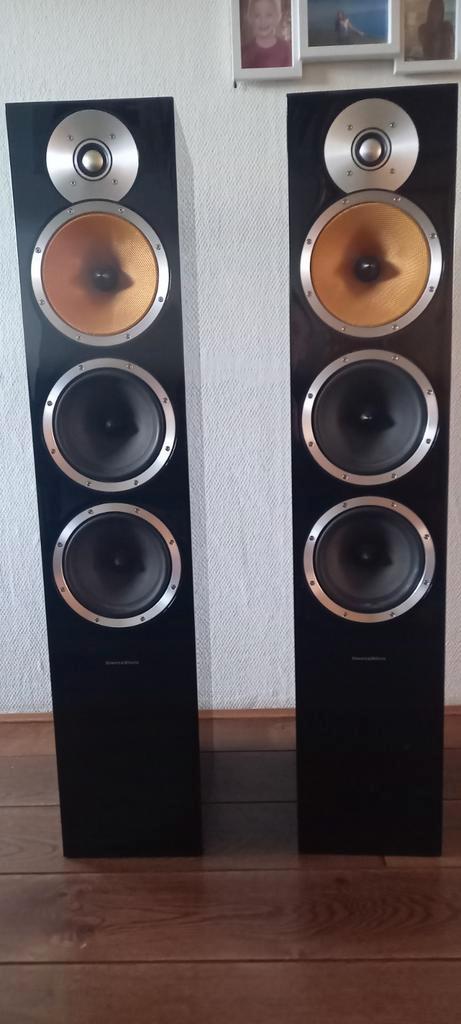 Bowers & Wilkins B&W CM9 Vloerstaande Luidsprekers, Audio, Tv en Foto, Luidsprekers, Gebruikt, Front, Rear of Stereo speakers