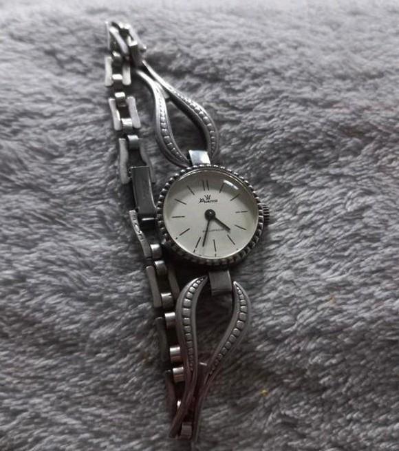 Vintage zilveren  835 dames horloge 18.5 cm, Sieraden, Tassen en Uiterlijk, Horloges | Dames, Zo goed als nieuw, Overige merken