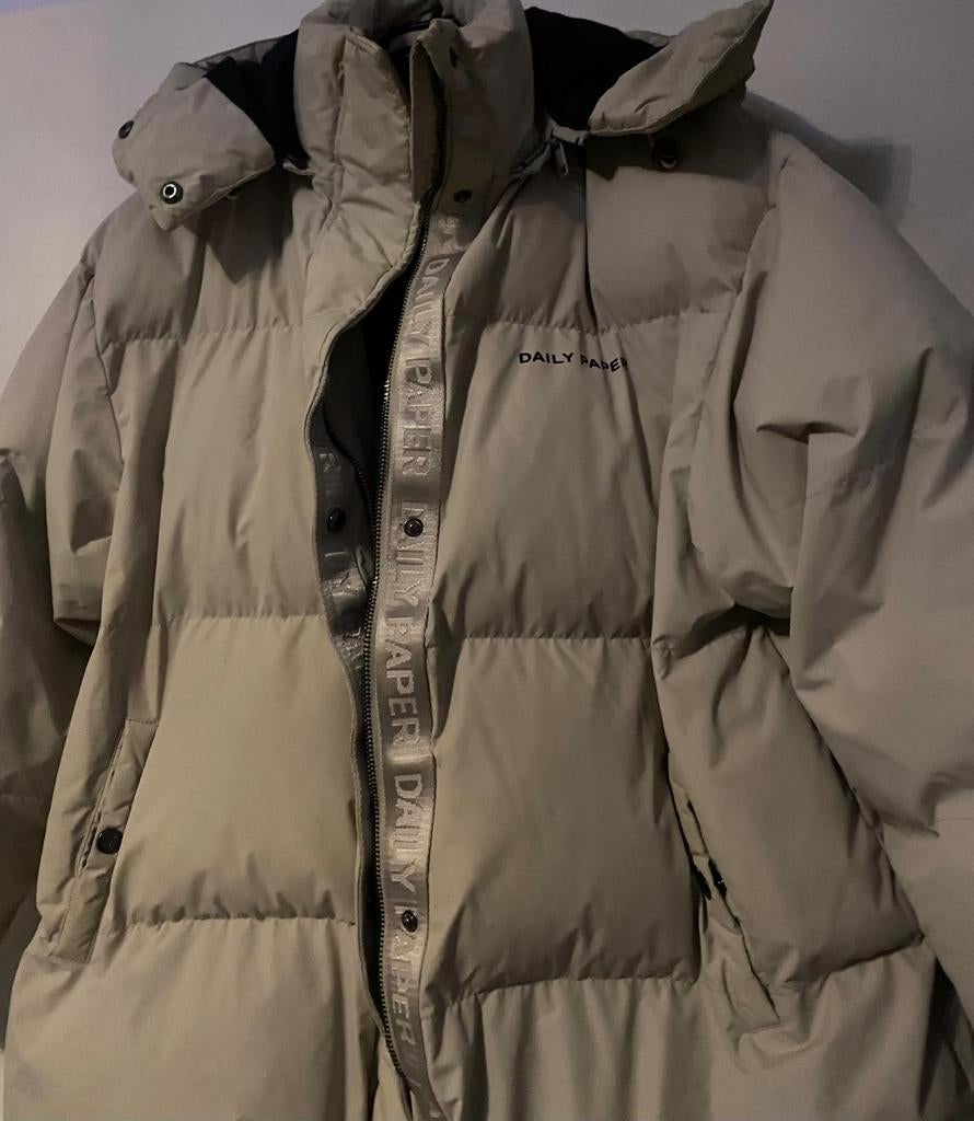 Daily Paper Puffer Jas Beige, Ophalen, Beige, Zo goed als nieuw, Daily Paper