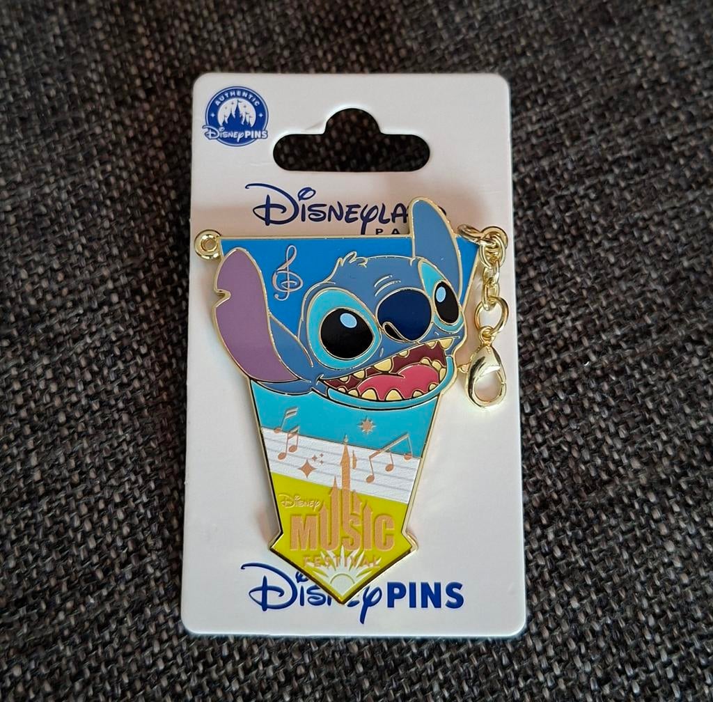 Stitch Disney Music Festival pin - Disneyland Parijs (nieuw), Ophalen of Verzenden, Nieuw, Speldje of Pin