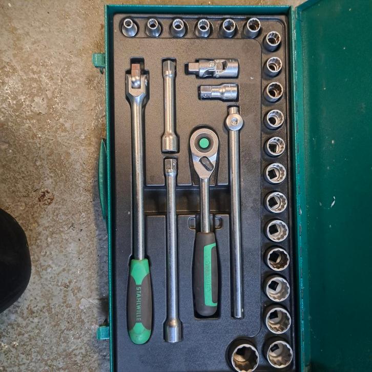 Stahlwille  50/19/7  1/2 CompleetFijntandratel, Auto diversen, Autogereedschap, Gebruikt, Ophalen of Verzenden