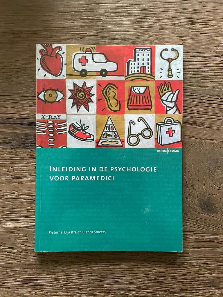 Inleiding in de psychologie voor paramedici.

Studieboek, Boeken, Ophalen of Verzenden, Zo goed als nieuw, HBO