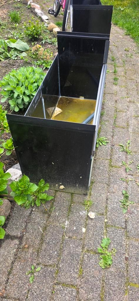 2 aquariums 1 meter. ( stelling bakken ), Dieren en Toebehoren, Vissen | Aquaria en Toebehoren, Ophalen of Verzenden, Leeg aquarium