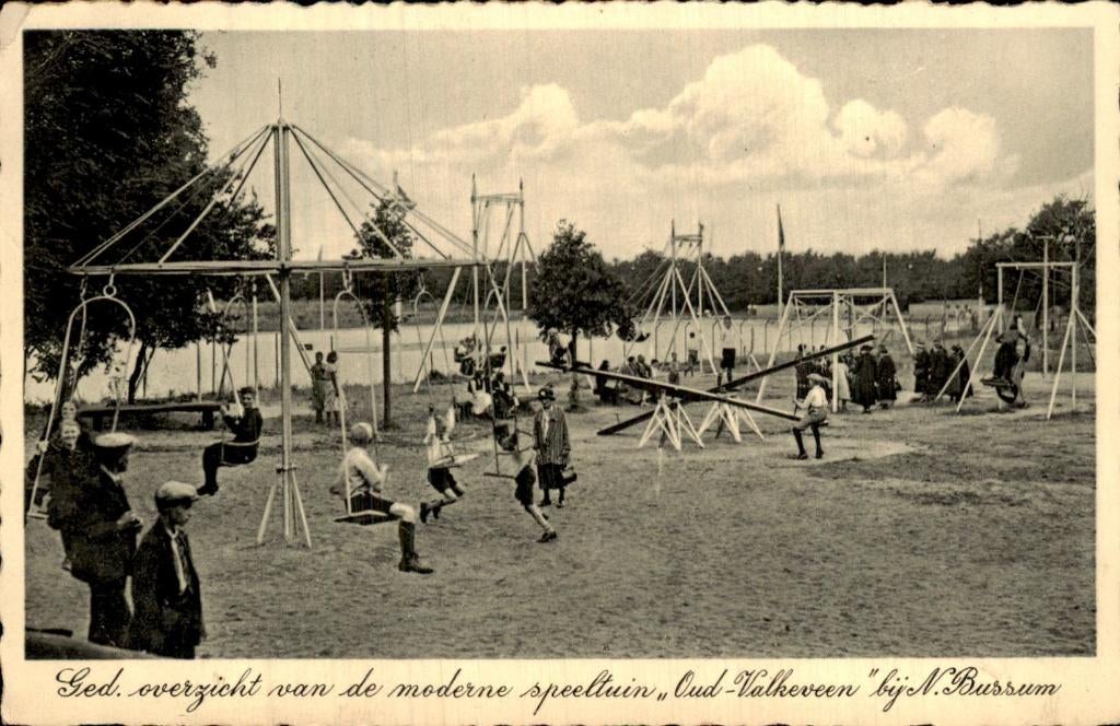 N. Bussum - Speeltuin - Oud-Valkeveen, Ophalen of Verzenden, 1940 tot 1960, Gelopen, Noord-Holland