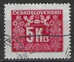 Tsjechoslowakije 1946/1948 - Yvert 77TX - Takszegel 5 k (ST), Verzenden, Overige landen, Gestempeld